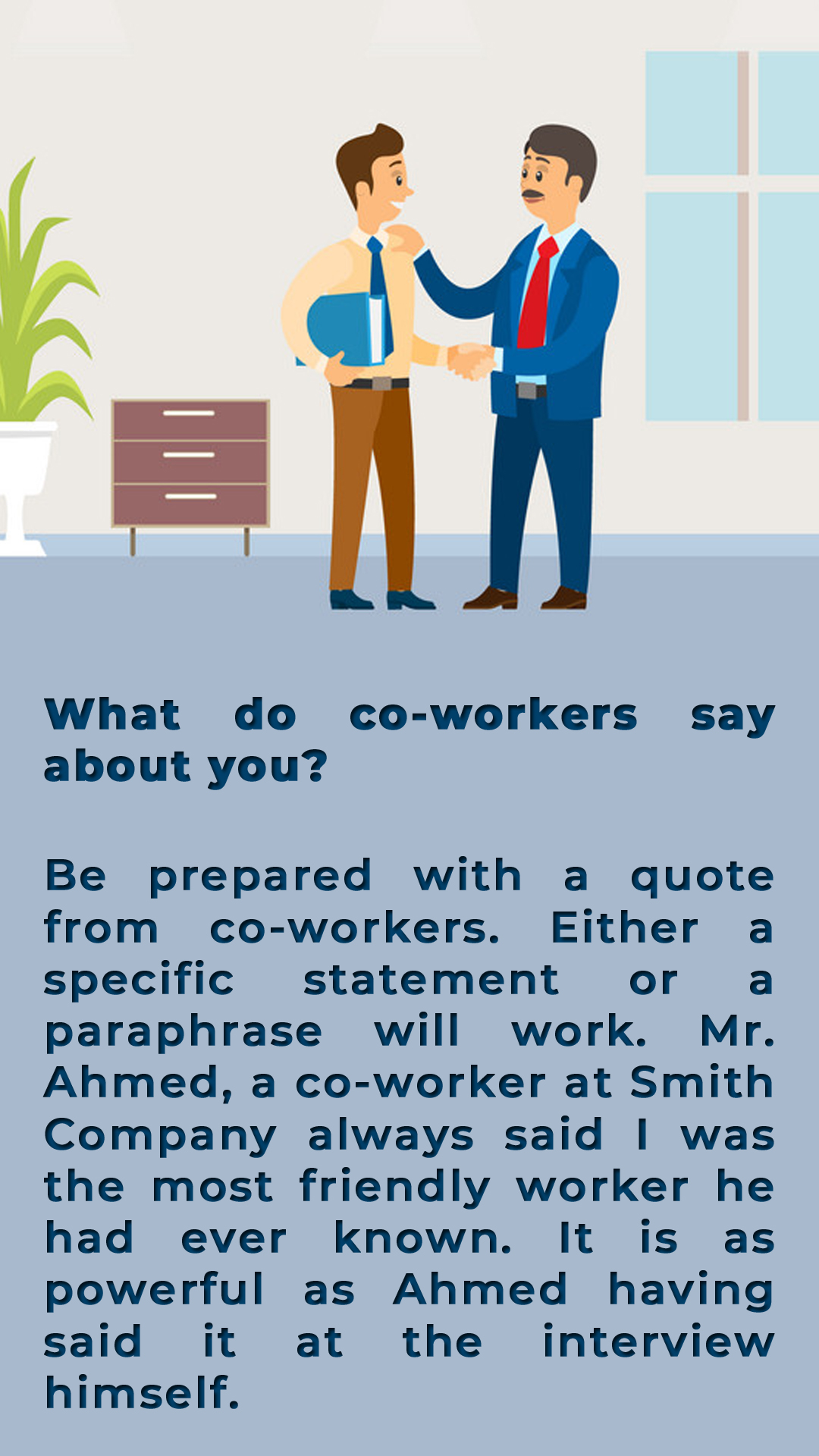 What do co-workers say about you?